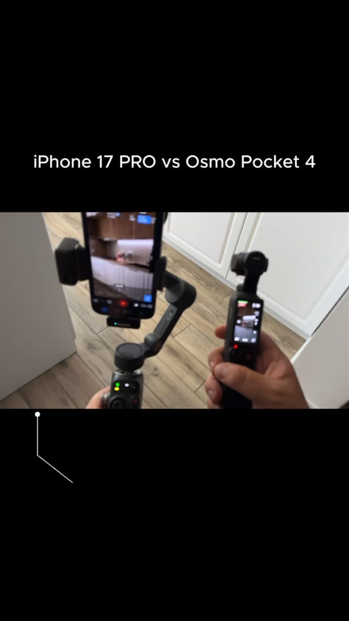 iPhone 17 Pro vs DJI Osmo Pocket 4 – Camera comparison • 2.2K – 360Visuals București